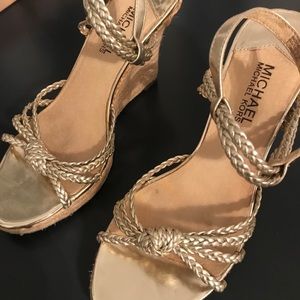 Michael Kors Gold Palm Beach Sandal